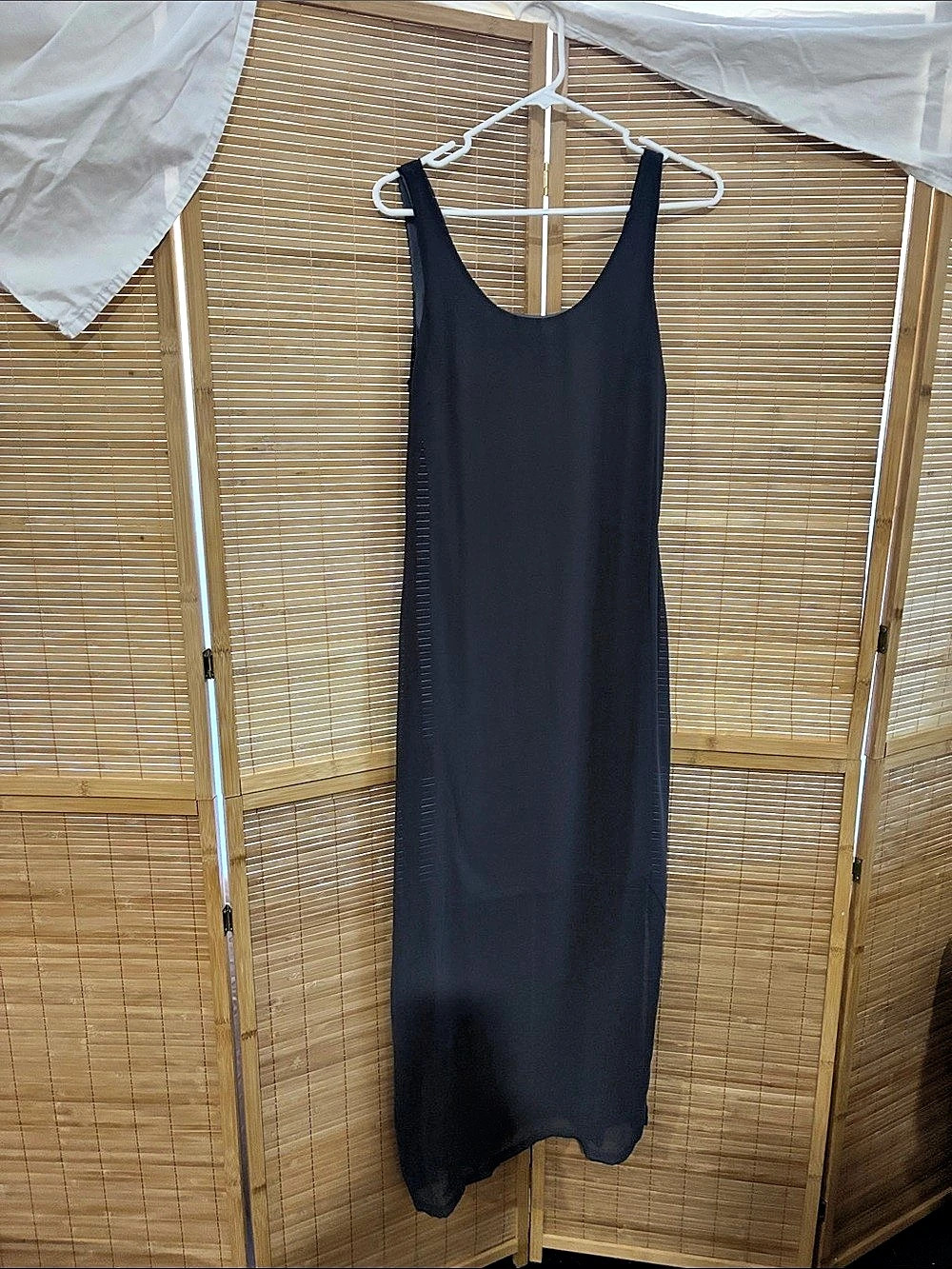 Eileen Fisher Maxi Tank Dress in Black Size small NWT